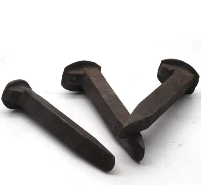 Dog Spikes Used To Fasten Rails in A Railway System